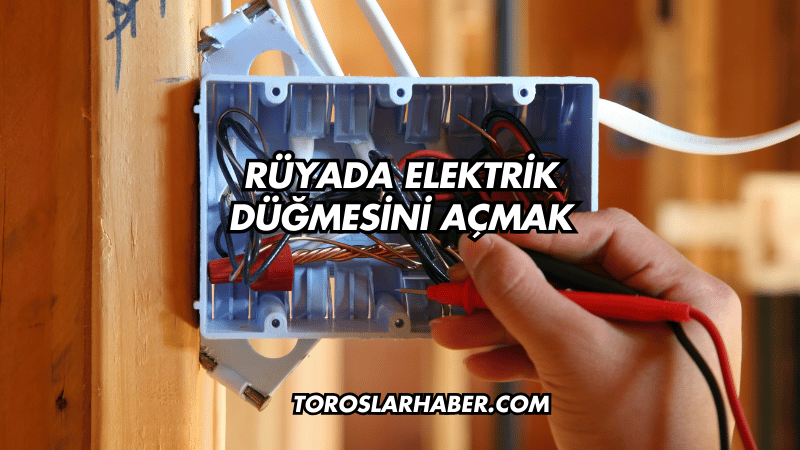 Rüyada Elektrik Düğmesini Açmak